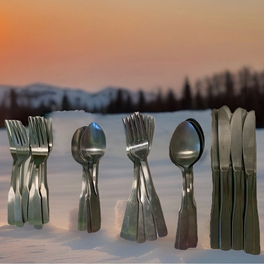 ROGERS Stainless Flatware Silverware 35 PCs Korea Vintage Authentic Quick SHIP